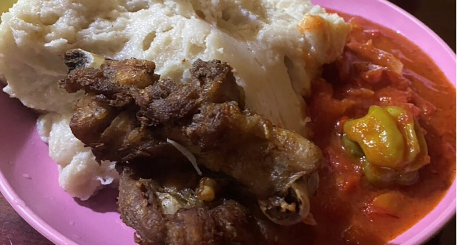 A Record on Eating Fufu with Hand